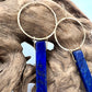 striking Lapis Lazuli Spike earrings with golden hoop for a statement conscious woman