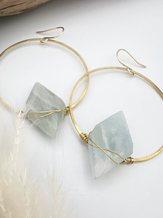 Seize the Day | Rhombus Gem Hoops