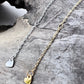 extender for dainty stainless steel necklace in gold or silver with cz diamond