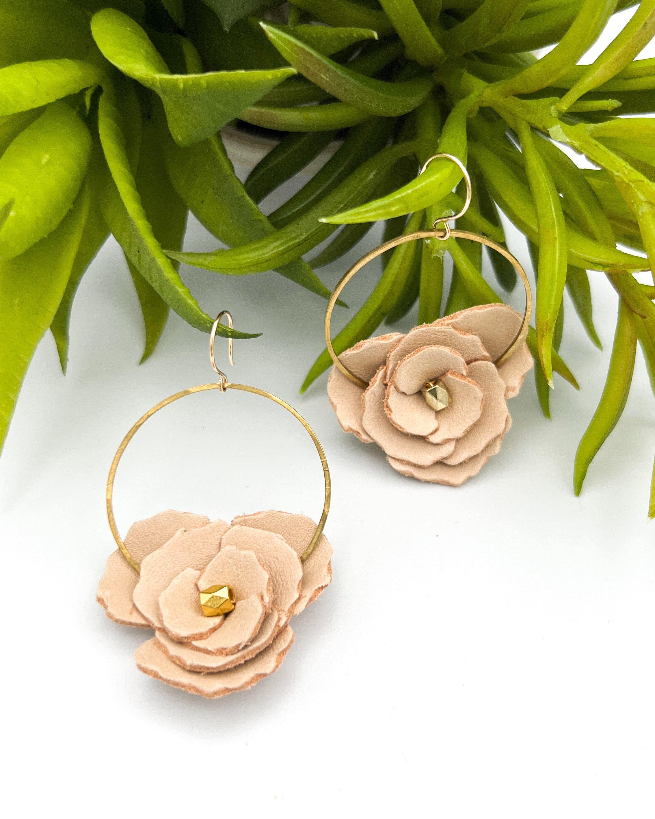 Handmade Embroidered Flower Earrings – Artsy Needle